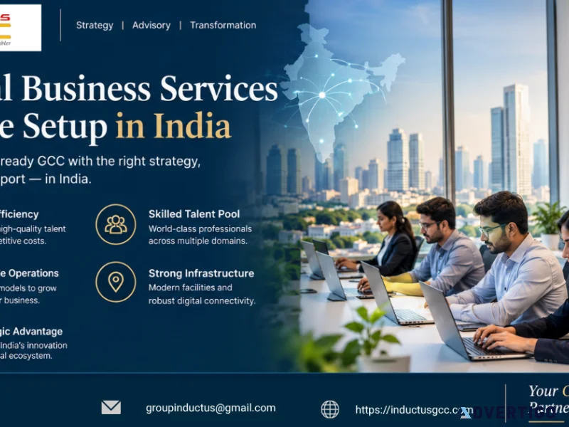 Global business services centre setup in india