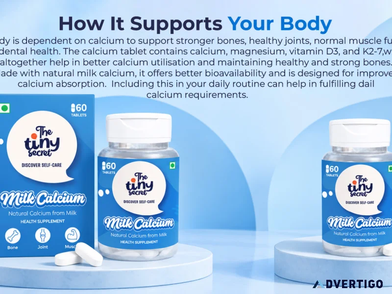 Highly bioavailable milk calcium tablets with essential minerals