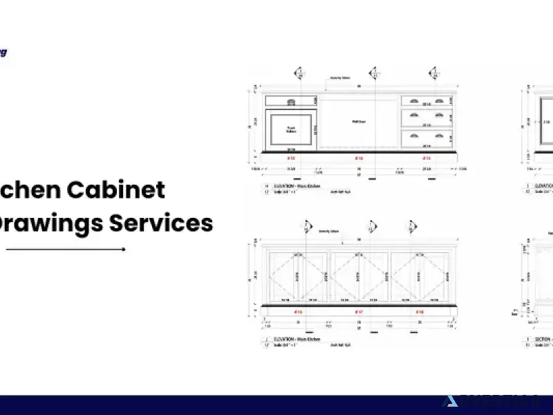 Kitchen cabinet shop drawings services cabinet drafting