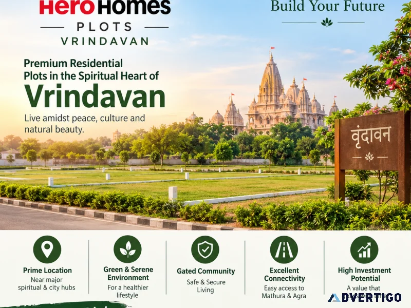 Plan your dream home with hero homes plot vrindavan