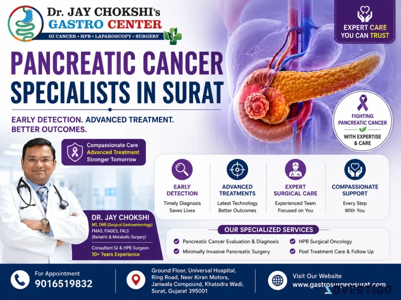 Pancreatic cancer specialists in surat