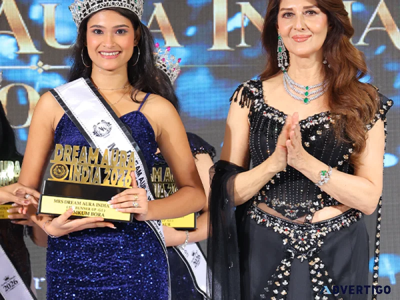 Kum kum bora 1st runnerup mrs g1 dream aura india 2026
