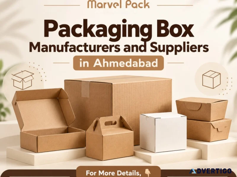 Packaging box manufacturers and suppliers in ahmedabad marvel