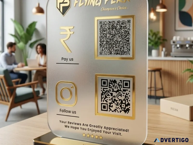 Technology ai qr standee