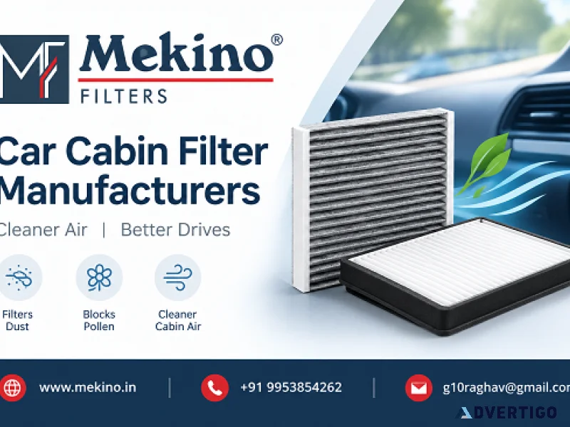 Car cabin filter manufacturers mekino