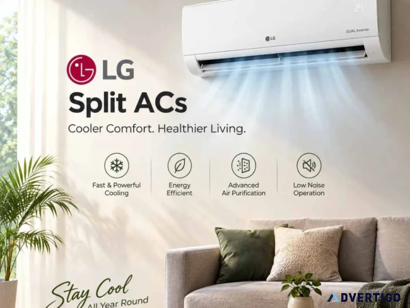 Lg split acs with smart cooling energy efficiency amba lg