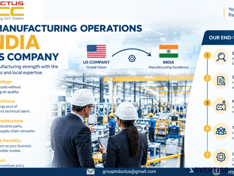 Set up manufacturing operations in india for us companies