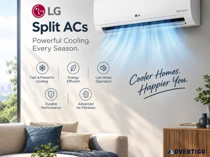 Lg split acs with hd filter convertible cooling lg by unile