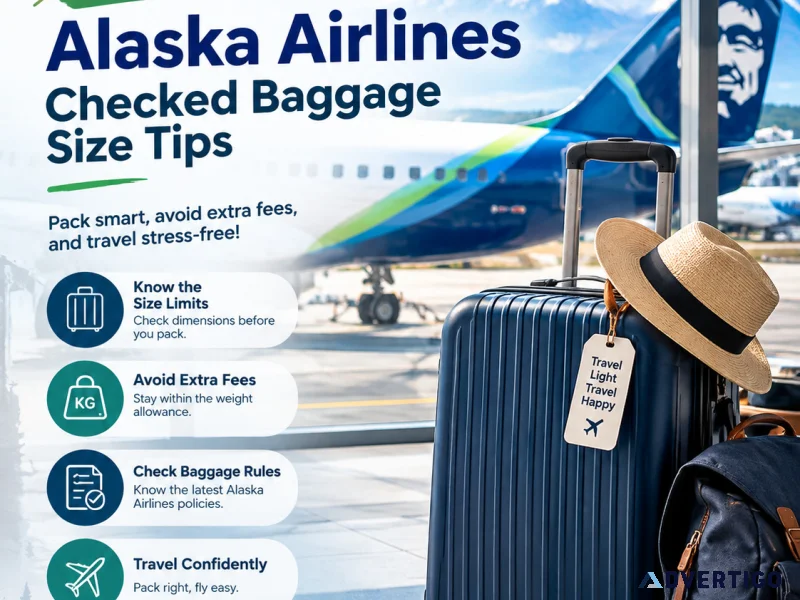 Alaska airlines checked baggage size