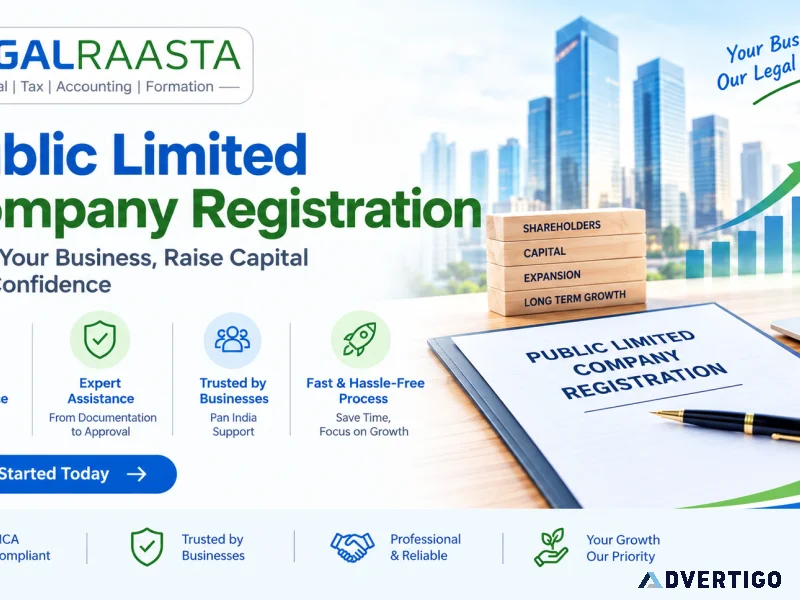 Start your ipo journey with public limited company registration