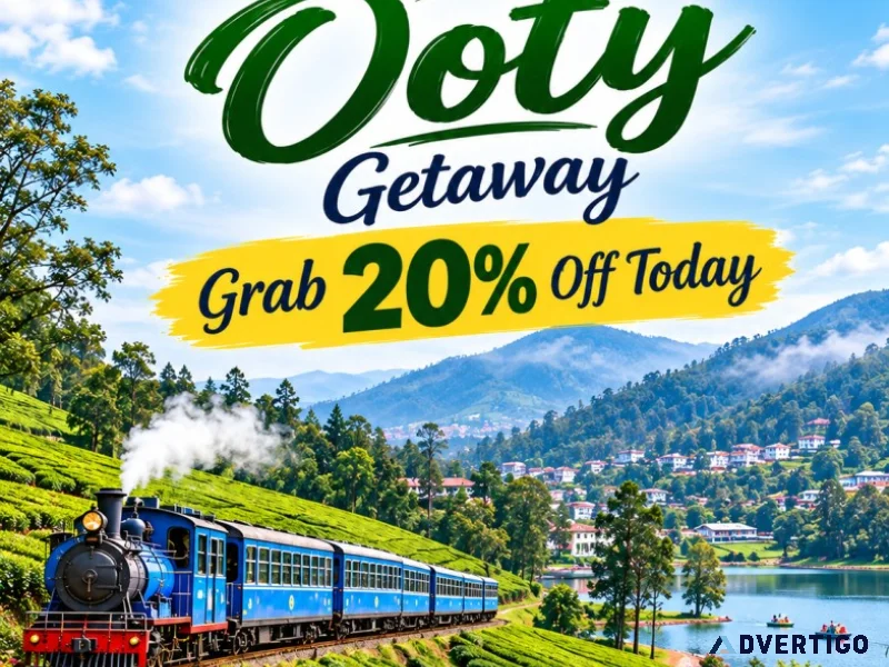 Book your ooty getaway grab 20 off today 91 9090484850