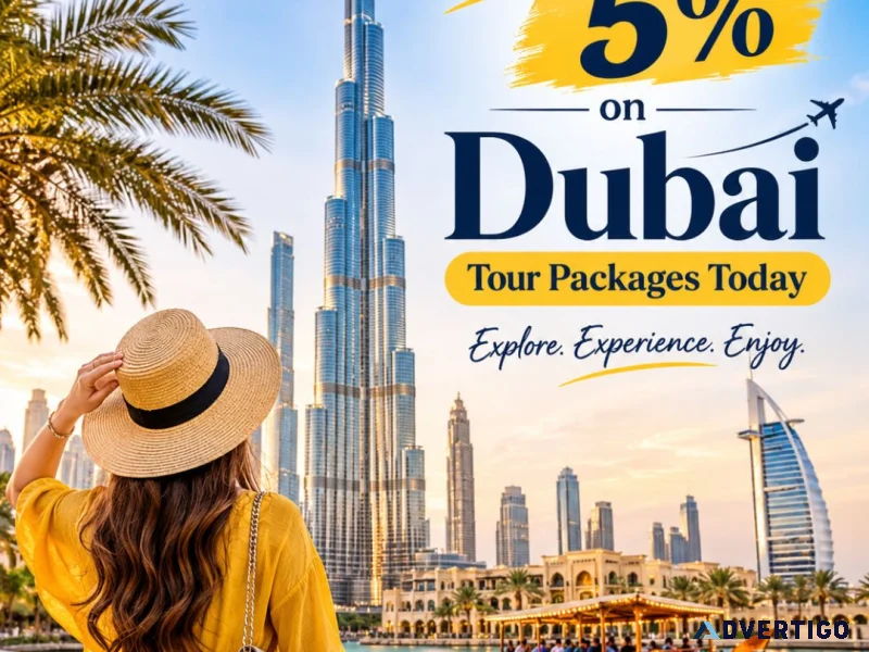 Save 5 on dubai tour packages today 91 9090484850
