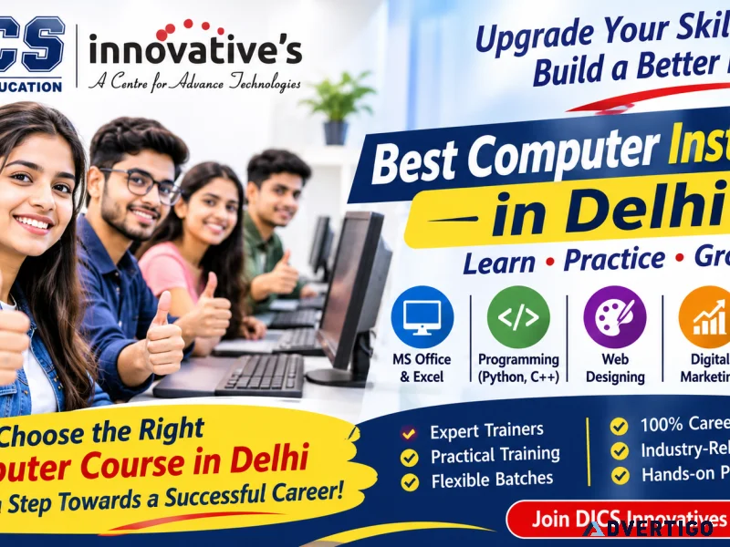 Best computer institute in delhiupgrade your skills with dics i