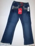 Lace Pocket Decorated &quotPOP JEANS&quot Size 5 lace trim gold 