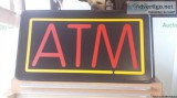  &quotATM" CASH Backlit Sign 