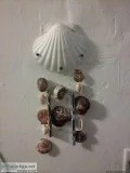 handmade seashell windchimes