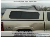 Chevy Fiberglass Topper Truck cap for 6 &frac12  bed.