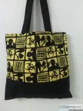 Zombie Outbreak Black and Yellow Tote