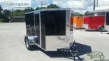 Motorcycle Trailer for sale NEW Rear Ramp Door BLACK EXT 5x8   w