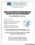 ObamaCare Enrollment continues until Jan 31st