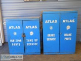 Vintage Commercial Blue Steel Cabinets