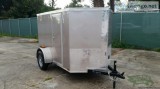 New Champagne Ext. 5 ft by8 ft Motorcycle Trailer with Side Door