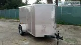 New Champagne Ext. 5 ft by8 ft Motorcycle Trailer with Side Door