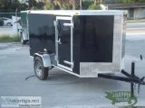 Enclosed Trailer for sale NEW Bar Lock Side Door Black Ext. 4x8 