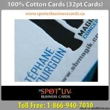Today Offer Beautiful Cotton business Cards