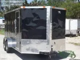 Brand NEW 7   x 16 Black ENCLOSED TRAILER with Extra Height -NEW