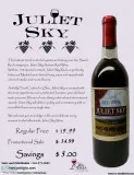 Juliet Sky Red wine Merlot Fusion 750ml Bottle Great Price