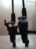 Two Rhino Indestructible Glow Tip (2 PC) Rod and Reel Combos