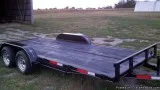 New 2016 HD Model 18ft Flat Bed Car Hauler Trailer w Brakes and 
