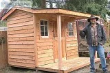 Charming Cedar Farm House Shed-8x10