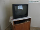 Mitsubishi TV  Oak Cabinet