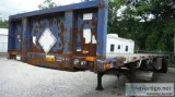 1997 Utility 48  x 96&quot sliding axle tandem combo flat traile