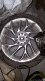 4x 17 inch rims with lug nuts in carry bag