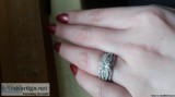 Gorgeous engagement ring with 1.06 princess cut