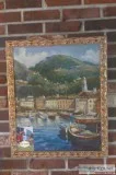 Oil Painting of Boats