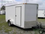 New trailers for sale  7x12ft V Front ENCLOSED Trailer with Extr