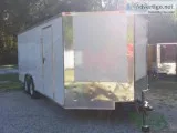 8.5   x20 NEW Toy Hauler Tandem 5K Axles V-Nose Front Rear Ramp 