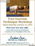 Free Exercise Technique Workshop