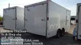2016 NEW White 8 12  x 16  Tandem 3500. Axles Extra Tall 7ft Enc