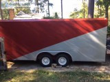 8.5x18ft W-W fully enclosed dual-axle utility trailer