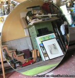 Mirror Circle shape on wood base. Dia 1m (42&rdquo) 50.00