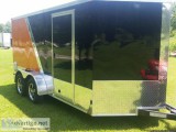 7  X 14  Enclosed Trailer - V - Ramp - Harley Edition - SHARP