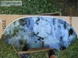 6&quot SMOKED FIRE FIGHTER WINDSHIELD