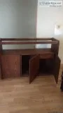 red oak liquor bar cabnet andred oak table