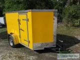 New trailers for sale  5 ft.x 8 Yellow Motorcycle Hauler with Re