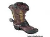 SPURRED COWBOY BOOT PLANTER - Price 19.95